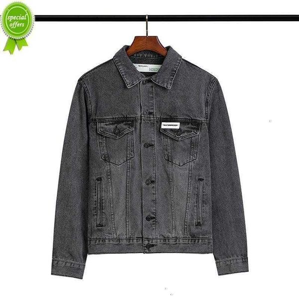 fleece men's jacket correct version 20ss offs style basic letter arrow wash used denim versatile coat batch, Black
fleece men's jacket correct version 20ss offs style basic letter arrow wash used denim versatile coat batch, Black