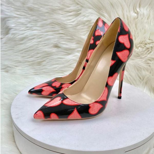 sweetheart print shoes women glossy black patent pointy toe high heel shoes fashion designer red bottoms slip on stiletto pumps 8cm 10cm 12c
sweetheart print shoes women glossy black patent pointy toe high heel shoes fashion designer red bottoms slip on stiletto pumps 8cm 10cm 12c