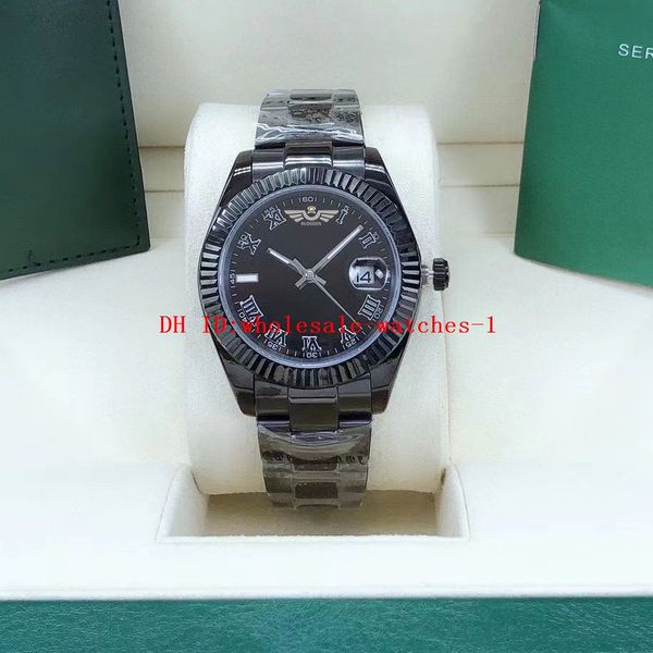 5 star super watch new style 41mm datejust 116314 black roman dial sapphire men watches automatic mechanical movement stainless steel wristw, Slivery;brown
5 star super watch new style 41mm datejust 116314 black roman dial sapphire men watches automatic mechanical movement stainless steel wristw, Slivery;brown