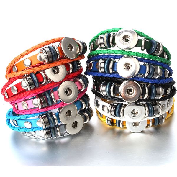 charm bracelets snap button bracelet leather handmade braided drop delivery 2022 smt1k, Golden;silver
charm bracelets snap button bracelet leather handmade braided drop delivery 2022 smt1k, Golden;silver