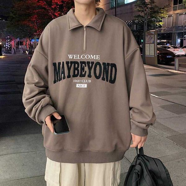 plush sweater for men's new winter casual loose thickened letter trendy brand students, Black
plush sweater for men's new winter casual loose thickened letter trendy brand students, Black