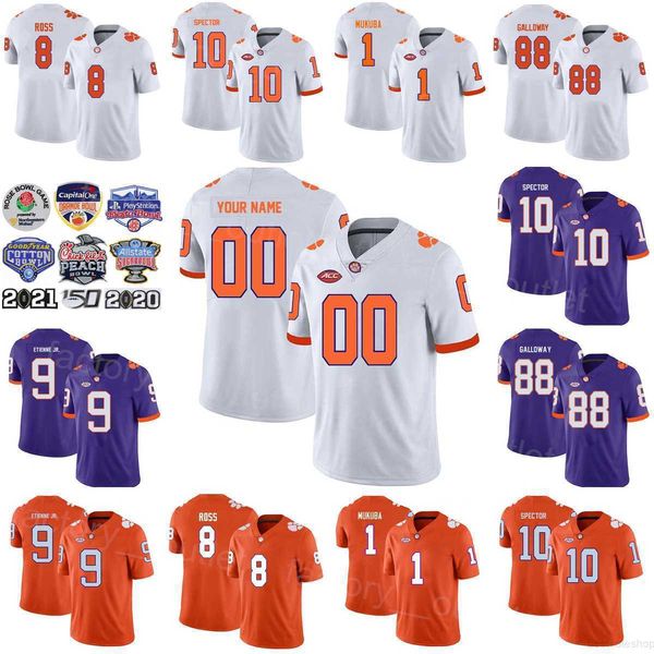 ncaa college football clemson tigers 8 justyn ross jersey 1 andrew mukuba 88 braden galloway 10 baylon spector 9 travis etienne jr universit, Black
ncaa college football clemson tigers 8 justyn ross jersey 1 andrew mukuba 88 braden galloway 10 baylon spector 9 travis etienne jr universit, Black