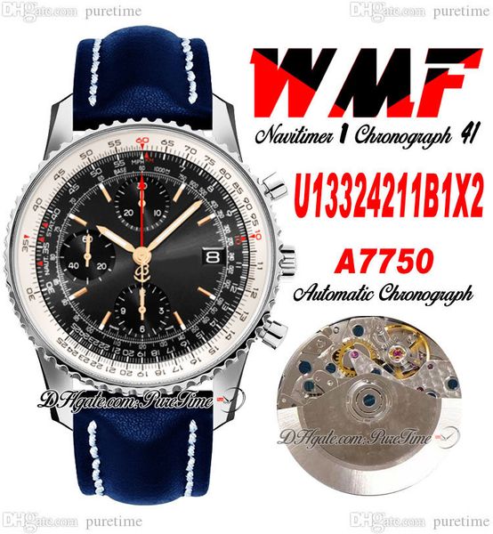 wmf u13324211b1x2 eta a7750 automatic chronograph mens watch two tone rose gold black white dial blue leahter strap with white line super ed, Slivery;brown
wmf u13324211b1x2 eta a7750 automatic chronograph mens watch two tone rose gold black white dial blue leahter strap with white line super ed, Slivery;brown