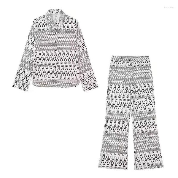 women's two piece pants blouses or for woman geometric print elegant shirt vintage long sleeve button turn-down collar basic ladies to, White
women's two piece pants blouses or for woman geometric print elegant shirt vintage long sleeve button turn-down collar basic ladies to, White