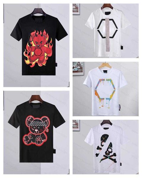 phillip plain men designer pp skull diamond t shirt short sleeve dollar brown bear brand tee o-neck skulls tshirt tees 08, White;black
phillip plain men designer pp skull diamond t shirt short sleeve dollar brown bear brand tee o-neck skulls tshirt tees 08, White;black