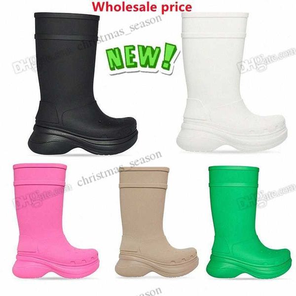 rain boots ankle boots long croc boot paris outdoor luxury design 2.0 autumn and winter knight high platform big head thick bottom, Black
rain boots ankle boots long croc boot paris outdoor luxury design 2.0 autumn and winter knight high platform big head thick bottom, Black