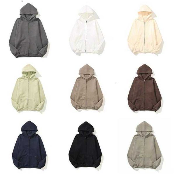 2021 designer zip up women men essential hoodie sweatshirt jacket zipper long sleeve loose hooded womens mens ess jackets, Black 
2021 designer zip up women men essential hoodie sweatshirt jacket zipper long sleeve loose hooded womens mens ess jackets, Black