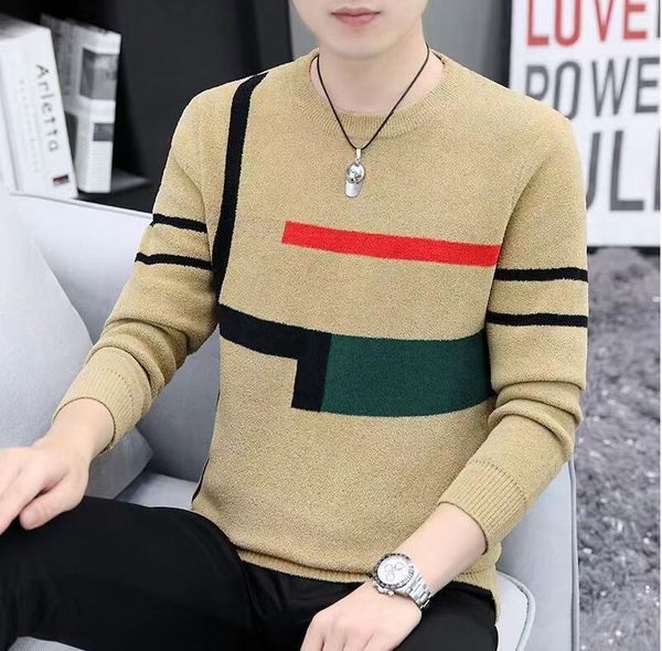men's sweaters luxury for new pullover knitted sweater wool designer streetwear casual jumper men clothes, White;black
men's sweaters luxury for new pullover knitted sweater wool designer streetwear casual jumper men clothes, White;black