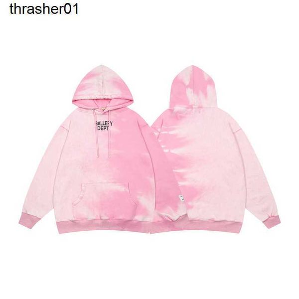 men's hoodies designer sweatshirts galery dept autumn new fashion dyeing washing pullover fashion hoodie, Black 
men's hoodies designer sweatshirts galery dept autumn new fashion dyeing washing pullover fashion hoodie, Black