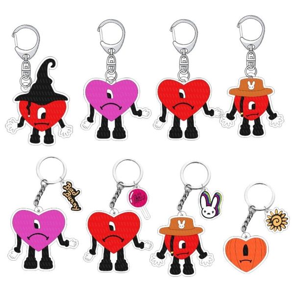 keychains lanyards bad bunny rabbit acrylic key chain cute trend love pendant accessories drop delivery 2022 186up, Silver
keychains lanyards bad bunny rabbit acrylic key chain cute trend love pendant accessories drop delivery 2022 186up, Silver