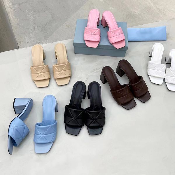 luxury designer slippers spool heels for women foam runner summer leather thick with sandals high heels shoes size 35-43, Black
luxury designer slippers spool heels for women foam runner summer leather thick with sandals high heels shoes size 35-43, Black