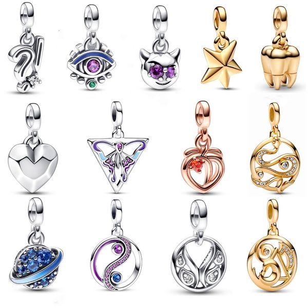 2022 new in winter butterfly charm silver beads gradient planet tooth peach snake heart medallion dangle charms fit me link bracelet, Black
2022 new in winter butterfly charm silver beads gradient planet tooth peach snake heart medallion dangle charms fit me link bracelet, Black