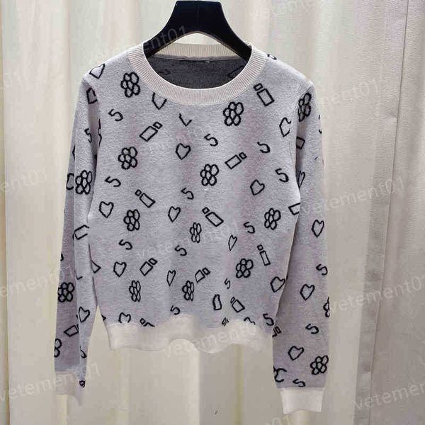 luxury women sweater geometric logo print ribbed neck crewneck knitted sweater designer sweaters for womens clothing, White;black
luxury women sweater geometric logo print ribbed neck crewneck knitted sweater designer sweaters for womens clothing, White;black