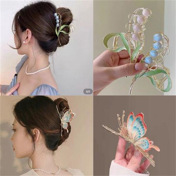 clamps painted butterfly hair clips women fashion claw elegant large metal crab shark clip female hair accessories gc1755, Slivery;golden
clamps painted butterfly hair clips women fashion claw elegant large metal crab shark clip female hair accessories gc1755, Slivery;golden