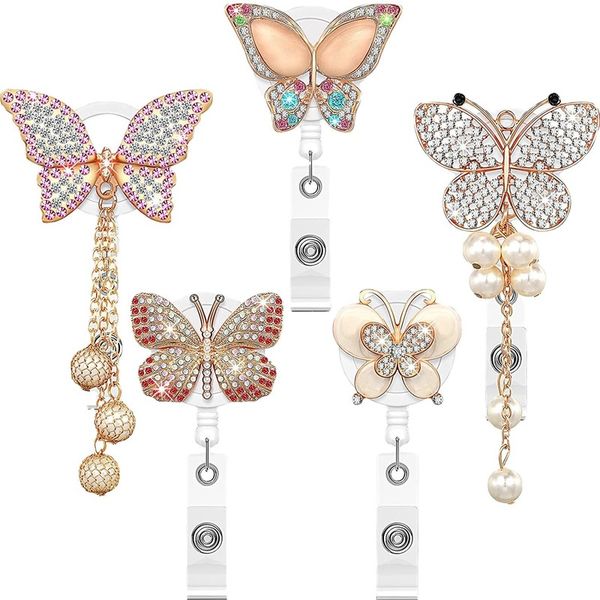 key rings butterfly diamond badge reel women girls staff retractable lanyard for work pass card id name chest clip crystal drop deli smt54, Slivery;golden
key rings butterfly diamond badge reel women girls staff retractable lanyard for work pass card id name chest clip crystal drop deli smt54, Slivery;golden