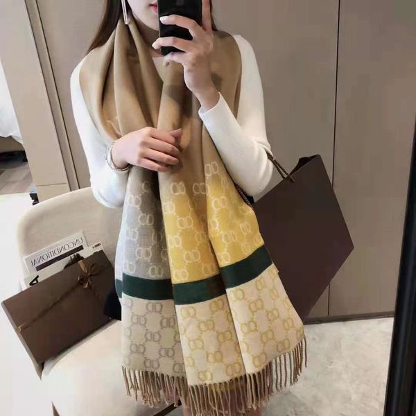 2022 luxury cashmere scarf for autumn/winter women to thicken and keep warm versatile new style long style cape 6 colors, Blue;gray
2022 luxury cashmere scarf for autumn/winter women to thicken and keep warm versatile new style long style cape 6 colors, Blue;gray