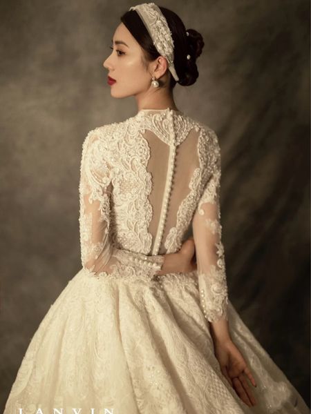 2022 plus size lace a-line wedding dress illusion long sleeves vintage appliques floor length big bridal gowns robe de mariee designer marri, White
2022 plus size lace a-line wedding dress illusion long sleeves vintage appliques floor length big bridal gowns robe de mariee designer marri, White