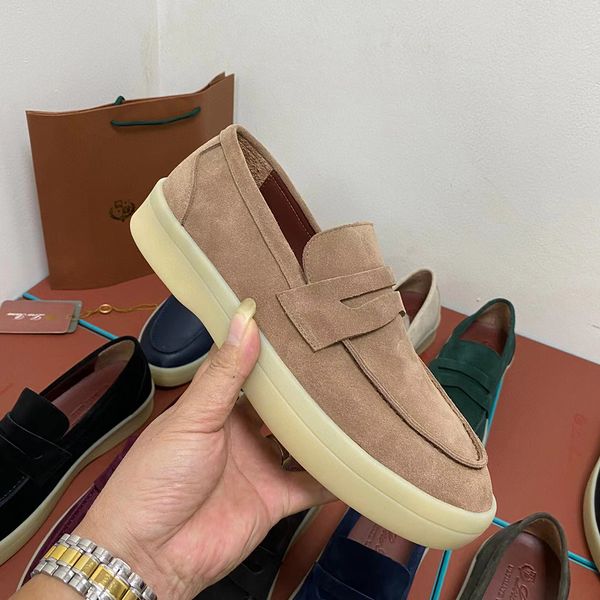 leather suede mens loro walk shoes sliding sleeve type luxury sneakers nubuck designer flats leisure dress shoe official large size 45, Black
leather suede mens loro walk shoes sliding sleeve type luxury sneakers nubuck designer flats leisure dress shoe official large size 45, Black