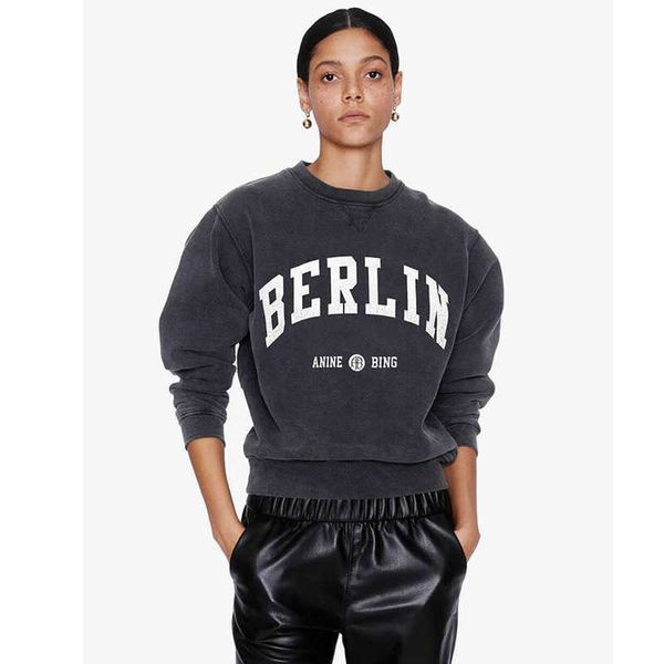 yiciya anine bing women fashion classic cotton sweatshirt new letter sweatshirt print washing water fried snowflake used pullovers, Black
yiciya anine bing women fashion classic cotton sweatshirt new letter sweatshirt print washing water fried snowflake used pullovers, Black
