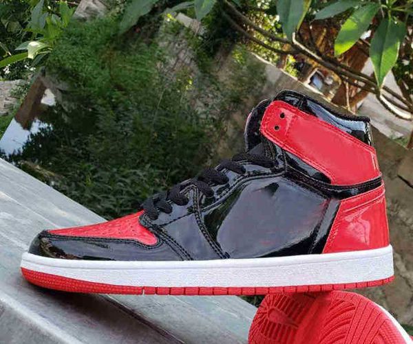 shoes hiking footwear 1 bred patent 1s black white-varsity red sneakers 555088-063
shoes hiking footwear 1 bred patent 1s black white-varsity red sneakers 555088-063