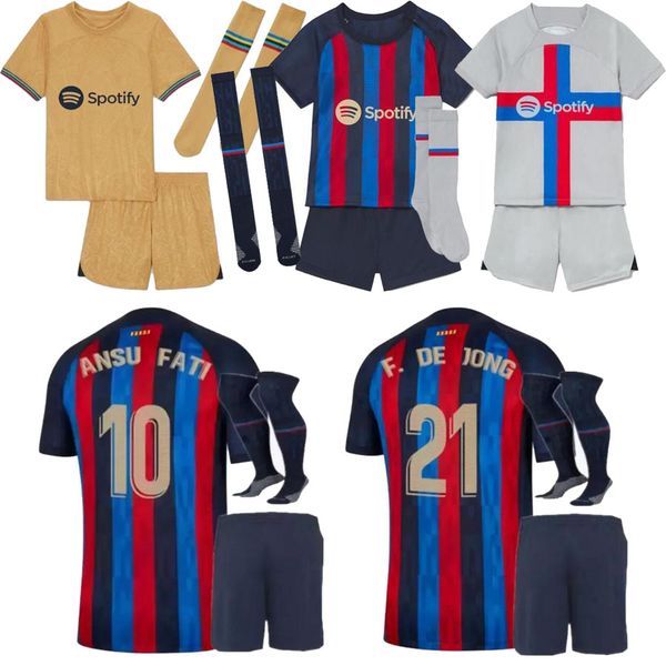 22 23 children lewandowski pedri soccer jersey adama gavi camiseta de futbol r. araujo 2022 2023 barcelona fc ansu fati memphis dest footbal, Black;yellow
22 23 children lewandowski pedri soccer jersey adama gavi camiseta de futbol r. araujo 2022 2023 barcelona fc ansu fati memphis dest footbal, Black;yellow