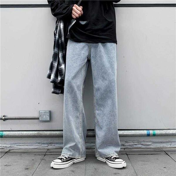 autumn straight tube hanging jeans men's fashion high waist loose long pants chic wide leg daddy, Blue
autumn straight tube hanging jeans men's fashion high waist loose long pants chic wide leg daddy, Blue