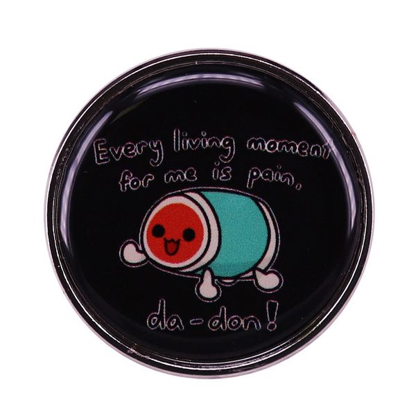 other fashion accessories every living moment for me is pain da-don pin button brooch, Silver
other fashion accessories every living moment for me is pain da-don pin button brooch, Silver