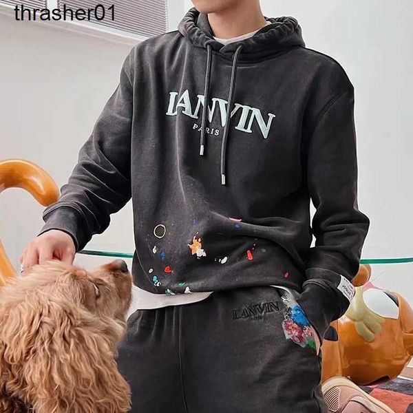 men's hoodies designer sweatshirts galery dept fashion branded letter embroidered hoodie washing water old splash men women hoodie, Black
men's hoodies designer sweatshirts galery dept fashion branded letter embroidered hoodie washing water old splash men women hoodie, Black