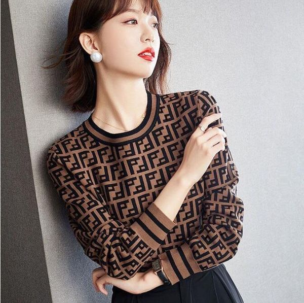 designer sweater women's autumn round neck striped fashion long sleeve women casual classic vintage fashion clothes full letter luxurio, White;black
designer sweater women's autumn round neck striped fashion long sleeve women casual classic vintage fashion clothes full letter luxurio, White;black