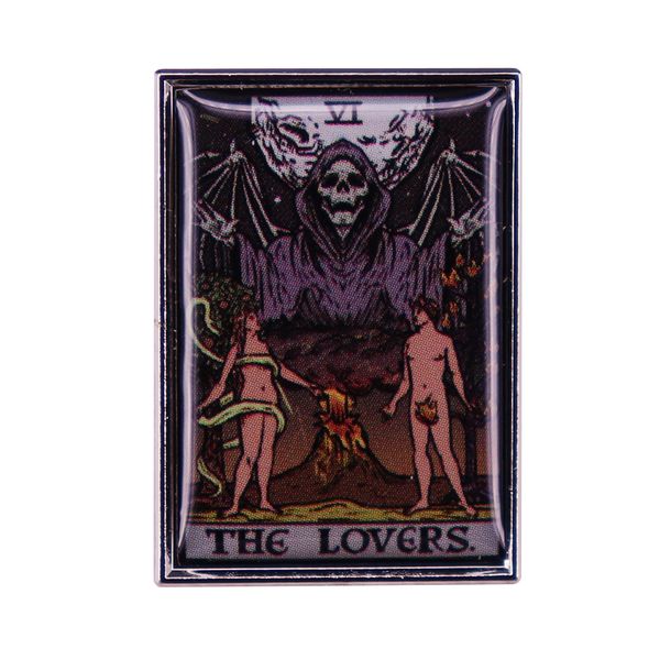 other fashion accessories the lovers tarot card badge backpack collar lapel pin hat jewelry, Silver
other fashion accessories the lovers tarot card badge backpack collar lapel pin hat jewelry, Silver