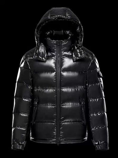

Mens Designer Winter Monc Puffer Short Glossy Down Jacket Hooded Couple's Stylish and Versatile Bread Suit Solid Color