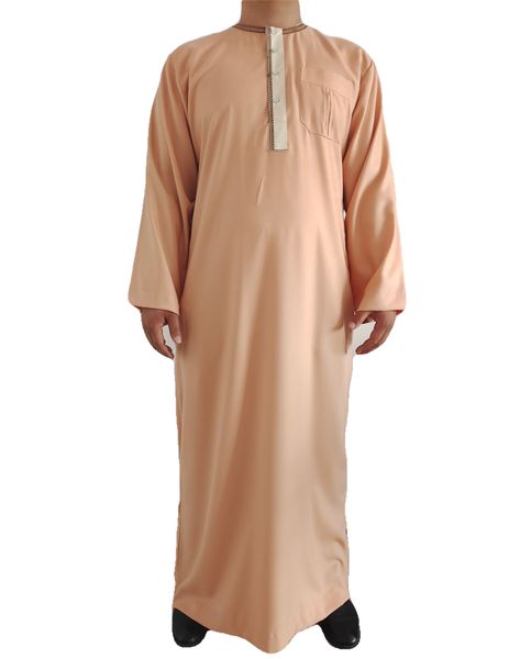 ethnic wear 2022 new round neck stitching contrast color muslim praying ramadan men's robe, Red
ethnic wear 2022 new round neck stitching contrast color muslim praying ramadan men's robe, Red