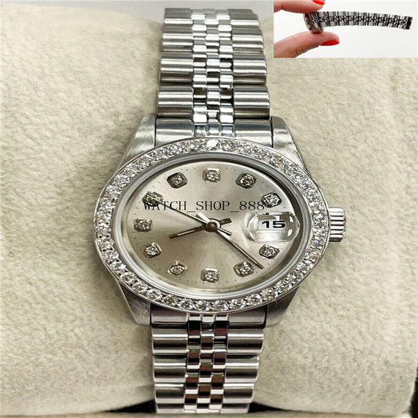 brand a brand-new watch ladies datejust 69174 silver diamond dial diamond bezel stainless steel mechanical automatic women ladies wristwatch, Slivery;brown
brand a brand-new watch ladies datejust 69174 silver diamond dial diamond bezel stainless steel mechanical automatic women ladies wristwatch, Slivery;brown