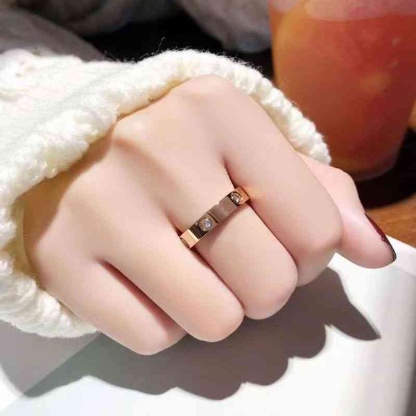 korean version of ins style light luxury diamond ring net red fashion lovers titanium steel colorfast tail, Silver
korean version of ins style light luxury diamond ring net red fashion lovers titanium steel colorfast tail, Silver