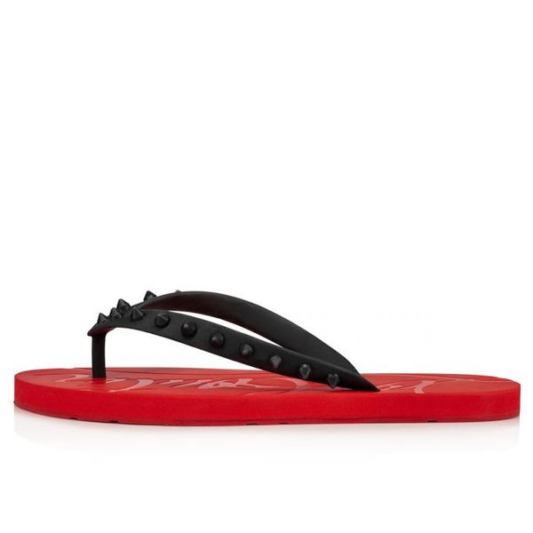 22s sandals men's women's summer simplicity and high fashion loubi flip donna red soles shoe spiked flip flops, Black
22s sandals men's women's summer simplicity and high fashion loubi flip donna red soles shoe spiked flip flops, Black