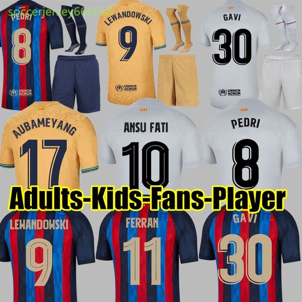 22/23 lewandowski 9 ansu fati soccer jerseys 2022 ferran adama auba christensen o. dembele pedri memphis dest gavi barcelona maillots footba, Black;yellow
22/23 lewandowski 9 ansu fati soccer jerseys 2022 ferran adama auba christensen o. dembele pedri memphis dest gavi barcelona maillots footba, Black;yellow