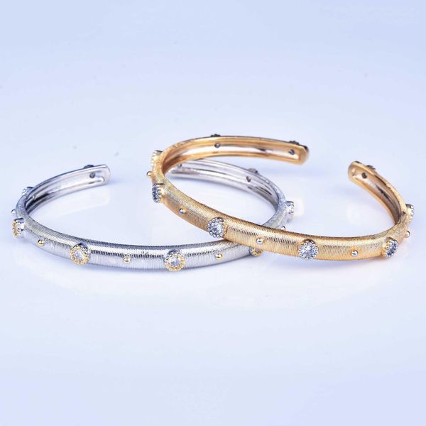 bangle bracelet designed jewerly hand-drawn technology retro palace style elegant fashion jewelry two-color high-carbon diamond sterling sil, Black
bangle bracelet designed jewerly hand-drawn technology retro palace style elegant fashion jewelry two-color high-carbon diamond sterling sil, Black