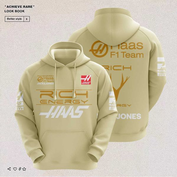 new f1 racing suit haas team casual pullover 3d digital print men's fashion hooded jacket spring and autumn sweatshirt 3qds, Black;brown
new f1 racing suit haas team casual pullover 3d digital print men's fashion hooded jacket spring and autumn sweatshirt 3qds, Black;brown