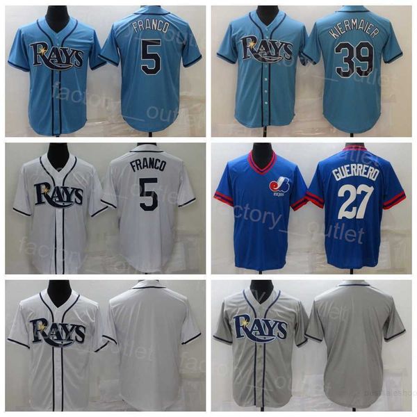 men baseball 5 wander franco jersey 39 kevin kiermaier 27 vladimir guerrero blue white grey team color all sticthed cool base pullover for s, Blue;black
men baseball 5 wander franco jersey 39 kevin kiermaier 27 vladimir guerrero blue white grey team color all sticthed cool base pullover for s, Blue;black