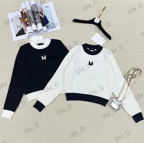 fashion womens sweaters casual joker color-coded letter logo embroidery knitwears regular round neck pullover sweater warm brand designer w, White;black
fashion womens sweaters casual joker color-coded letter logo embroidery knitwears regular round neck pullover sweater warm brand designer w, White;black