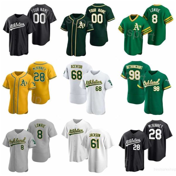 2022 baseball 8 jed lowrie jersey 98 christian bethancourt 28 billy mckinney 68 domingo acevedo 61 zach jackson 5 tony kemp green black whit, Blue;black
2022 baseball 8 jed lowrie jersey 98 christian bethancourt 28 billy mckinney 68 domingo acevedo 61 zach jackson 5 tony kemp green black whit, Blue;black