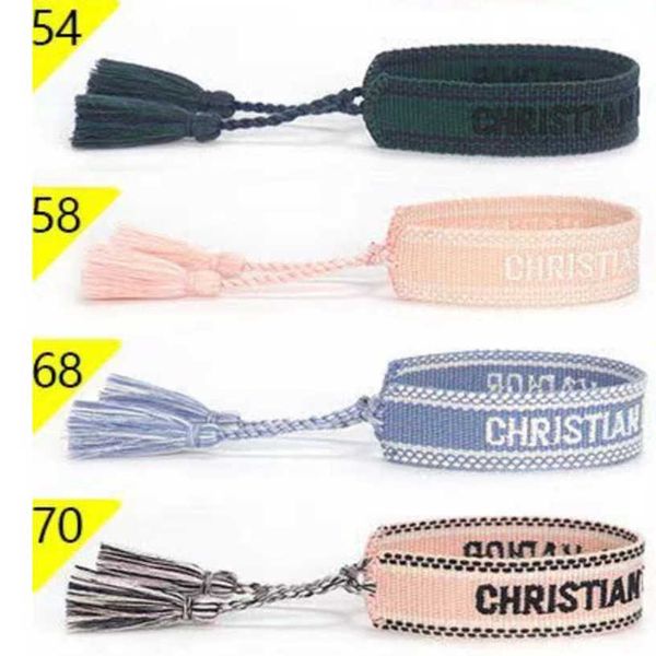 luxury classic women's bracelets designer brand bangle d jewelry embroidered word woven bracelet letter rope fashion tassel girl men co, Black
luxury classic women's bracelets designer brand bangle d jewelry embroidered word woven bracelet letter rope fashion tassel girl men co, Black