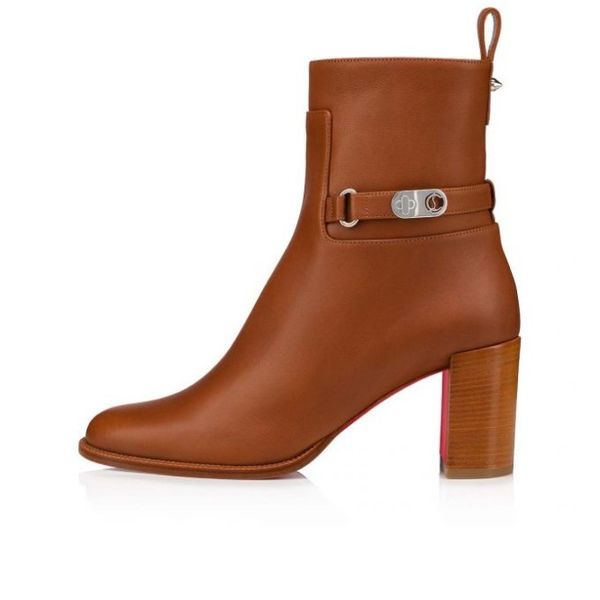 the timeless lock booty red soles ankle boots feature attractive simple lines 70 mm heel design and delicate style, Black
the timeless lock booty red soles ankle boots feature attractive simple lines 70 mm heel design and delicate style, Black