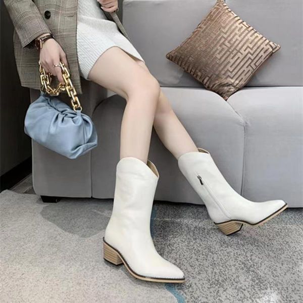 women 's boots three colors leather materials luxury custom tip design simple are in and beautiful 35-40, Black
women 's boots three colors leather materials luxury custom tip design simple are in and beautiful 35-40, Black