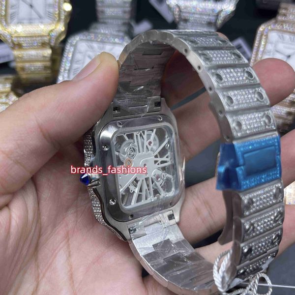 2023men's new ice diamonds watch skeleton see-through dial watch silver stainless steel case watches qua, Slivery;brown
2023men's new ice diamonds watch skeleton see-through dial watch silver stainless steel case watches qua, Slivery;brown