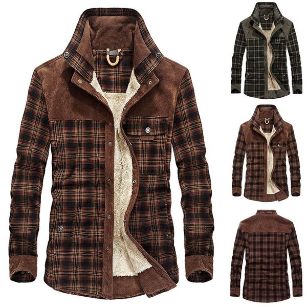 men's jackets men jacket and coat trendy warm fleece denim plaid print 2021 winter fashion mens jean outwear male lattice275x, Black;brown
men's jackets men jacket and coat trendy warm fleece denim plaid print 2021 winter fashion mens jean outwear male lattice275x, Black;brown