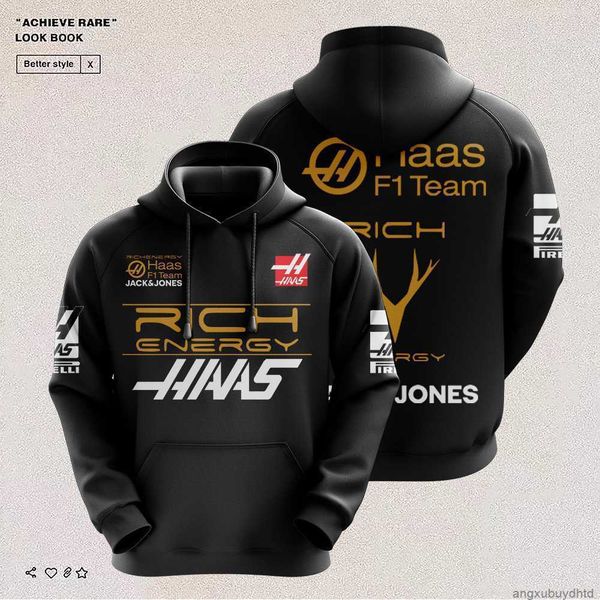 new f1 racing suit haas team casual pullover 3d digital print men's fashion hooded jacket spring and autumn sweatshirt z93l, Black;brown
new f1 racing suit haas team casual pullover 3d digital print men's fashion hooded jacket spring and autumn sweatshirt z93l, Black;brown