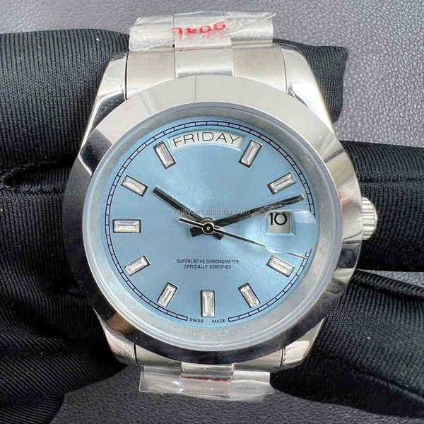 luxury day shanghai 2813 diamond markers automatic mechanical movement blue dial 40mm silver 316l stainless steel watches, Slivery;brown
luxury day shanghai 2813 diamond markers automatic mechanical movement blue dial 40mm silver 316l stainless steel watches, Slivery;brown