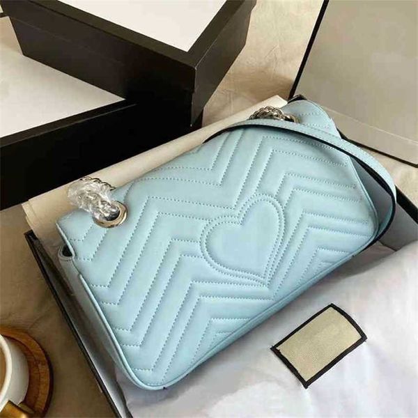new fashion leather women's bag love chain sling single shoulder messenger bag