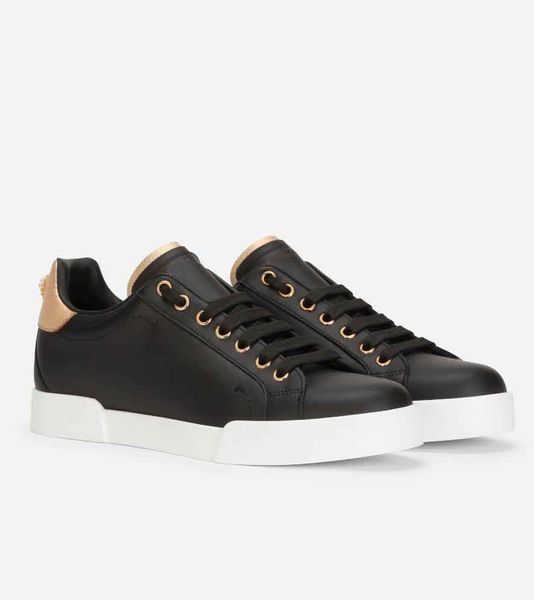 23w/f elegant couple sneakers shoes calfskin nappa portofin trainers with lettering branded pearl studs women men skateboard walking eu35-46, Black
23w/f elegant couple sneakers shoes calfskin nappa portofin trainers with lettering branded pearl studs women men skateboard walking eu35-46, Black